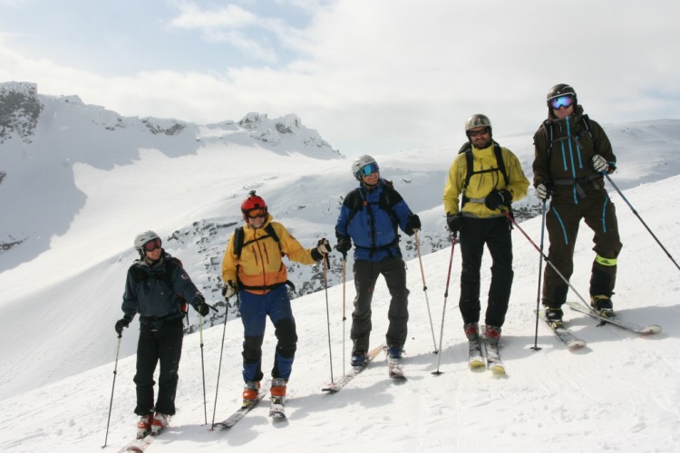 Heliski Riksgränsen 6 maj 2009. Foto: Andreas Bengtsson